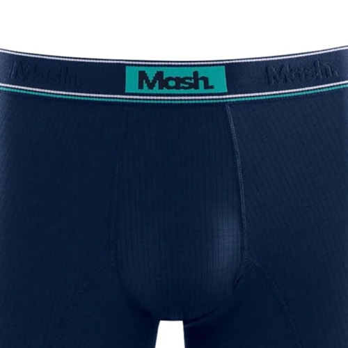 Detalhe - Cueca Mash Boxer 95% Poliamida 140.03 Azul Marinho
