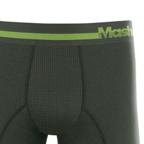 Detalhe - Cueca Mash Boxer 95% Poliamida 140.03 Cinza Medio