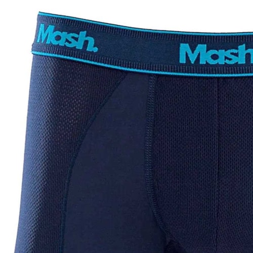 Cueca Mash Boxer Microfibra 140.09 Azul Escuro