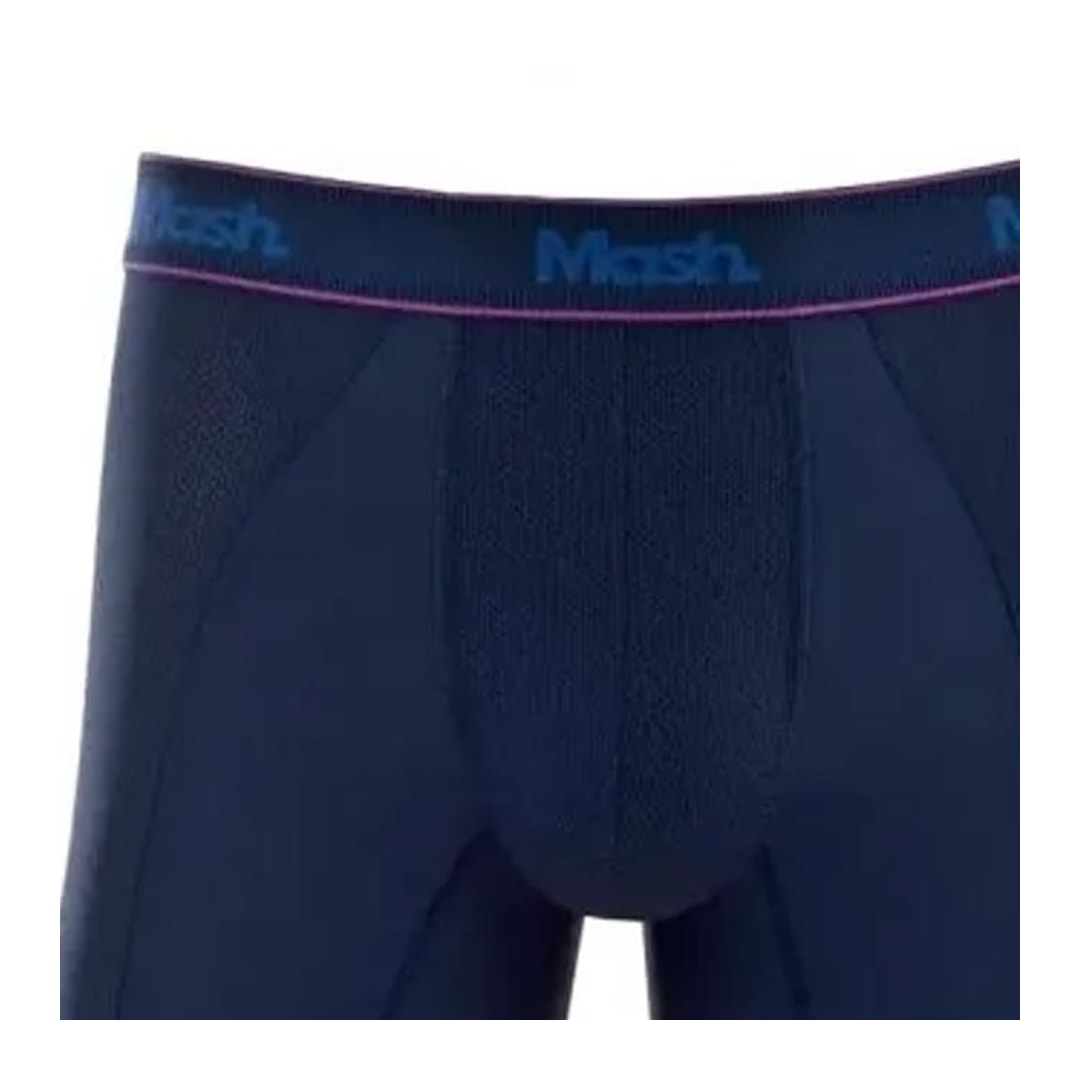 Cueca Mash Boxer Microfibra 140.09 Azul Escuro