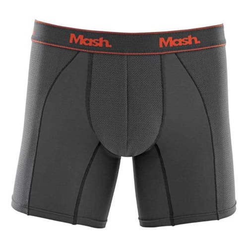 Cueca Mash Boxer Microfibra 140.09 Cinza Chumbo