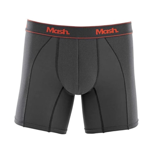 Detalhe - Cueca Mash Boxer Microfibra 140.09 Cinza Chumbo