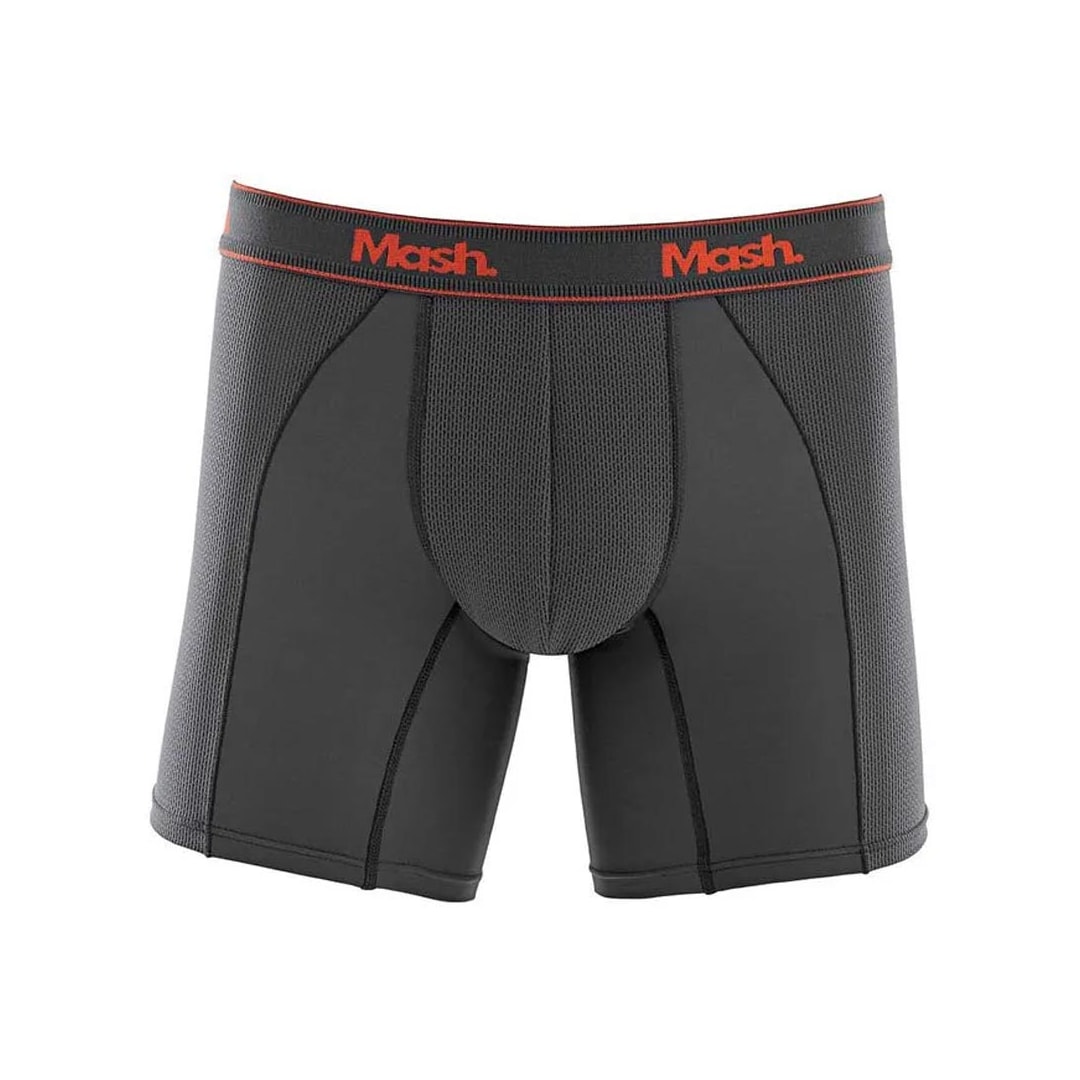 Cueca Mash Boxer Microfibra 140.09 Cinza Chumbo