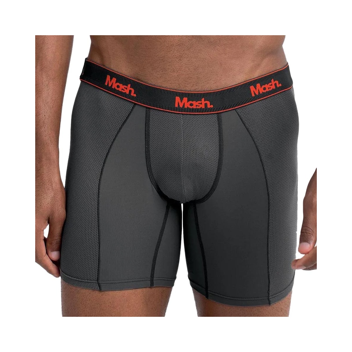 Cueca Mash Boxer Microfibra 140.09 Cinza Chumbo Cueca Mash Boxer Microfibra 140.09 Cinza Chumbo