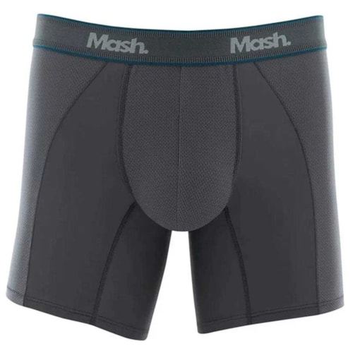 Cueca Mash Boxer Microfibra 140.09 Cinza Medio