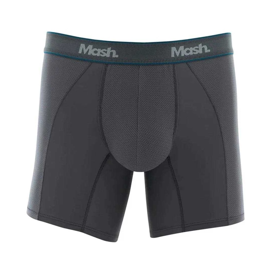 Cueca Mash Boxer Microfibra 140.09 Cinza Medio