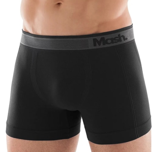 Cueca Mash Boxer Poliamida 710.01 Preto