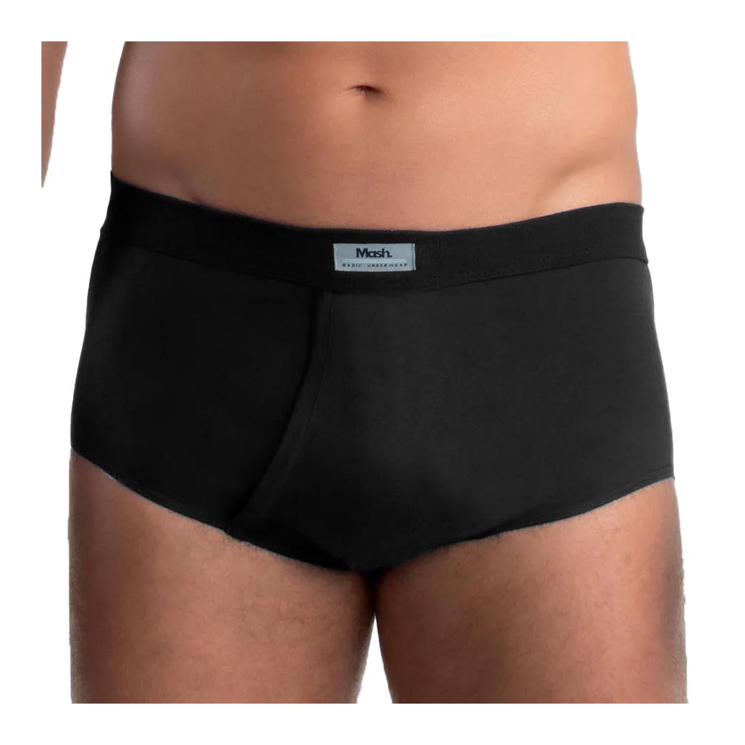 Cueca Mash Slip Algodao 072.51 Preto