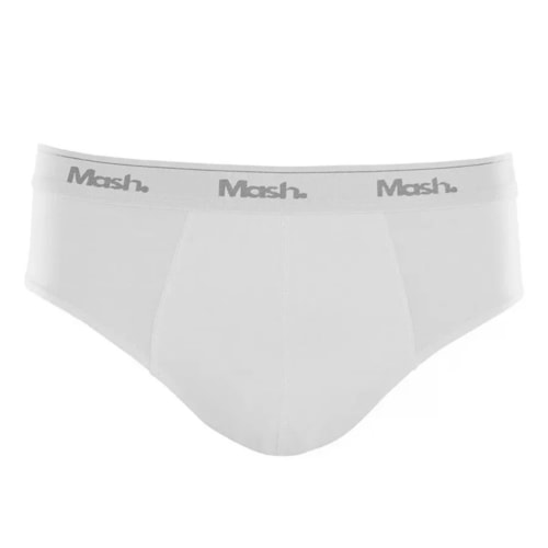 Detalhe - Cueca Mash Slip Algodao 073.58 Branco