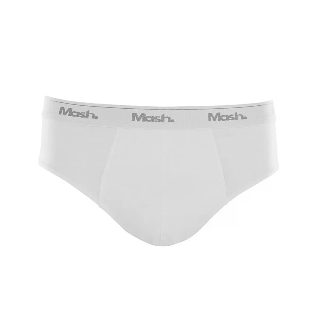 Cueca Mash Slip Algodao 073.58 Branco Cueca Mash Slip Algodao 073.58 Branco
