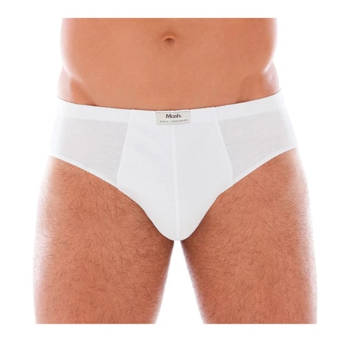 Detalhe - Cueca Mash Slip Algodao 074.58 Branco