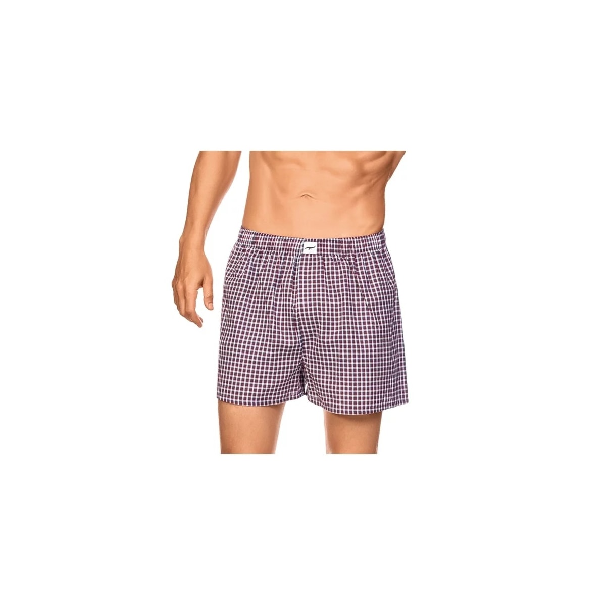 Cueca Samba Canção Masculina Zr0103-001 Zee Rucci Xadrez Vinho