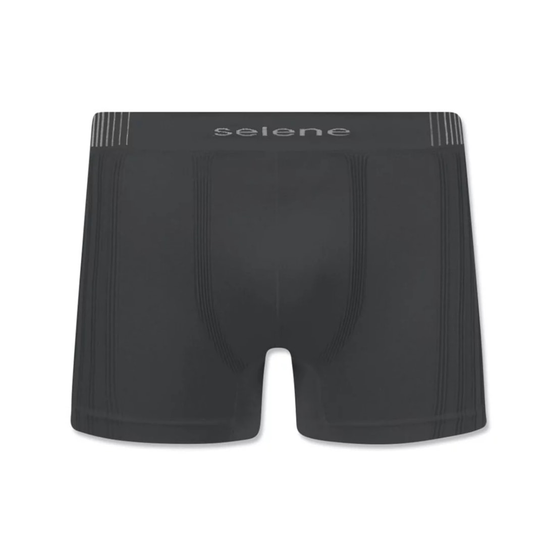 Cueca Selene Boxer Sem Costura 11170 Chumbo Cueca Selene Boxer Sem Costura 11170 Chumbo