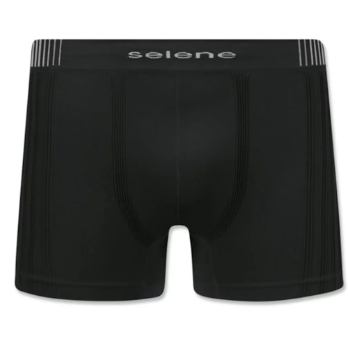 Detalhe - Cueca Selene Boxer Sem Costura 11170 Preto
