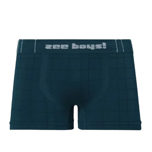 Detalhe - Cueca Zee Rucci Boxer Infantil Zr1800-001-1484 V04 Verde Escuro