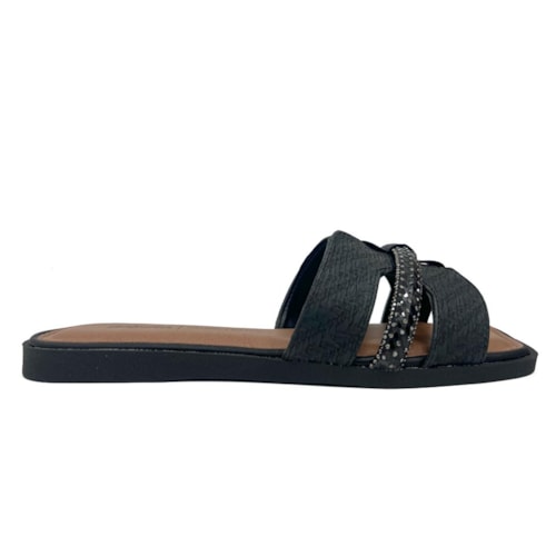 Detalhe - Dakota Chinelo Rasteira Gáspea Y8103-1 Preto