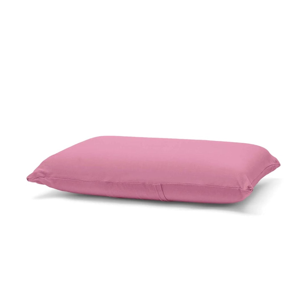 Fronha Bouton Avulsa Basic Malha Rose Blush