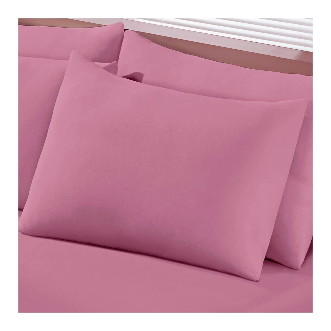 Fronha Bouton Avulsa Basic Malha Rose Blush