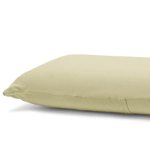 Detalhe - Fronha Bouton Avulsa Basic Malha Trigo