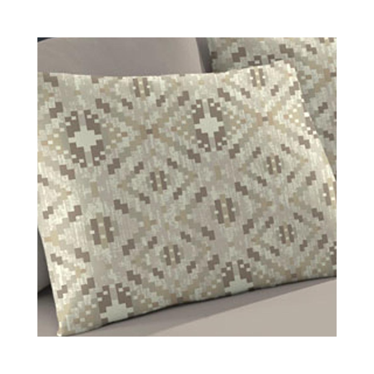 Fronha Bouton Basic Estampada Dados Bege