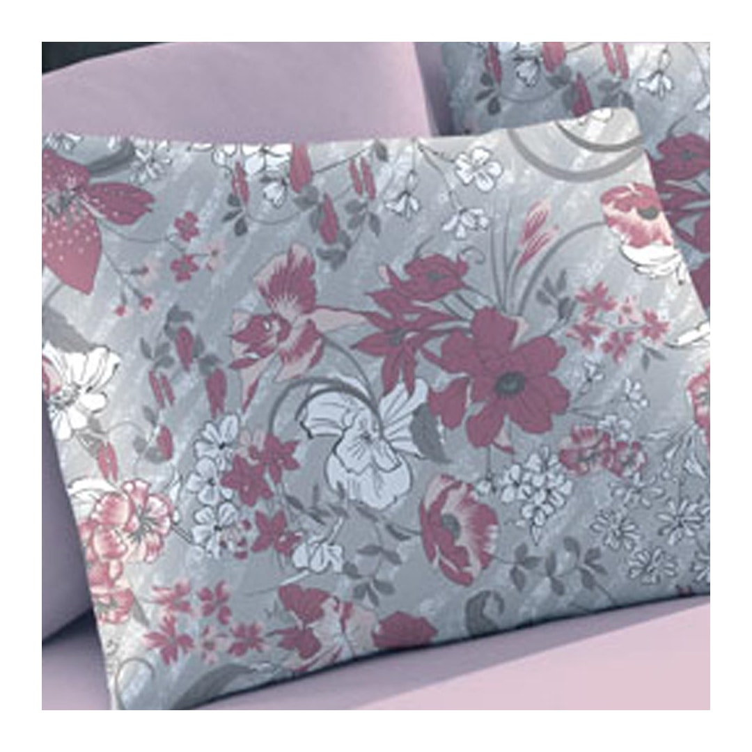Fronha Bouton Basic Estampada Dinas Rose