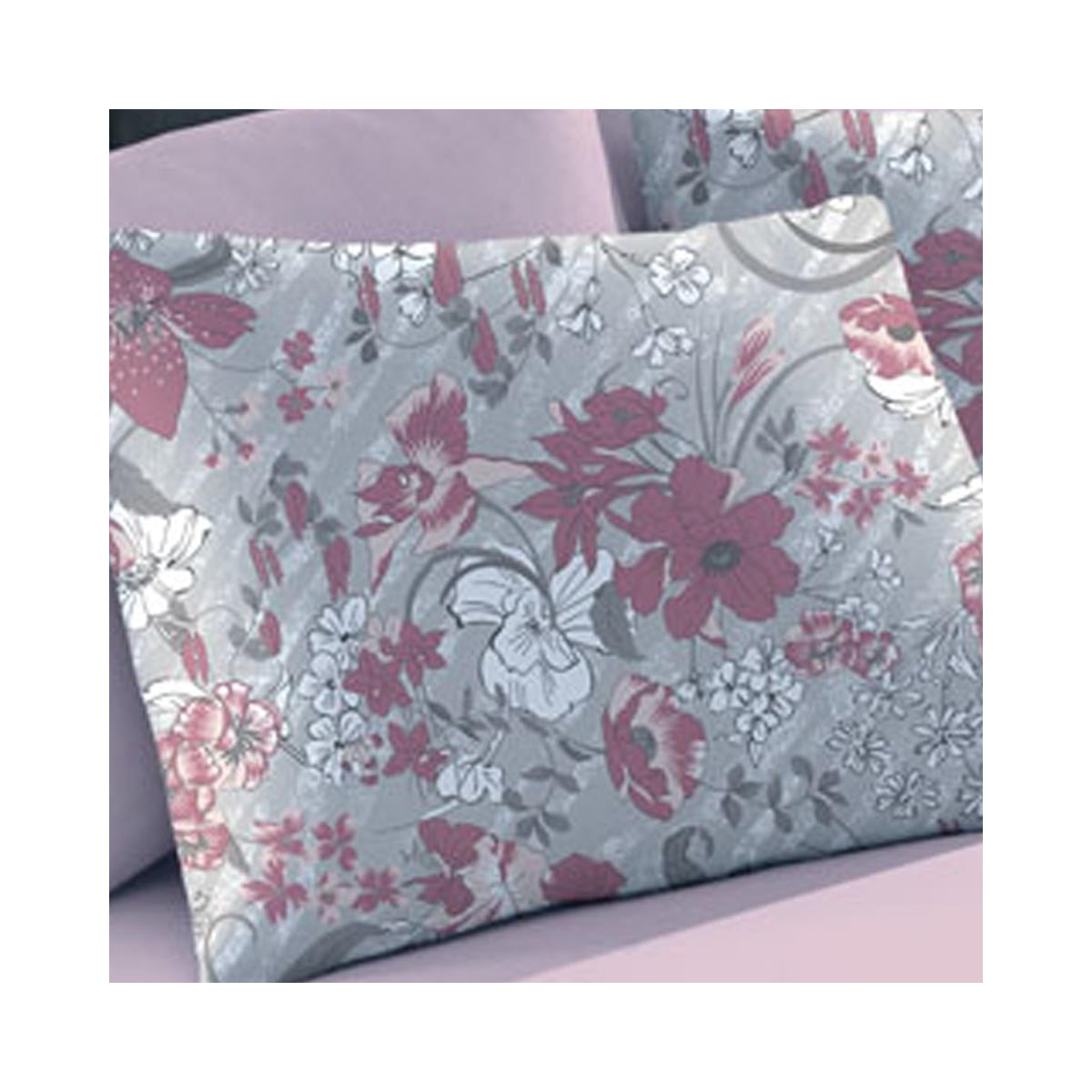 Fronha Bouton Basic Estampada Dinas Rose