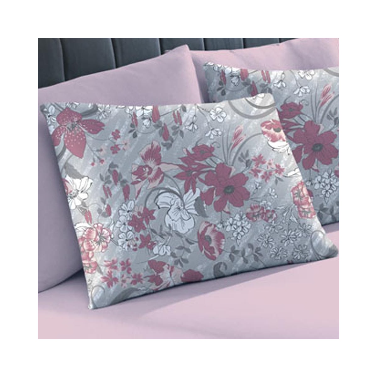 Fronha Bouton Basic Estampada Dinas Rose Fronha Bouton Basic Estampada Dinas Rose