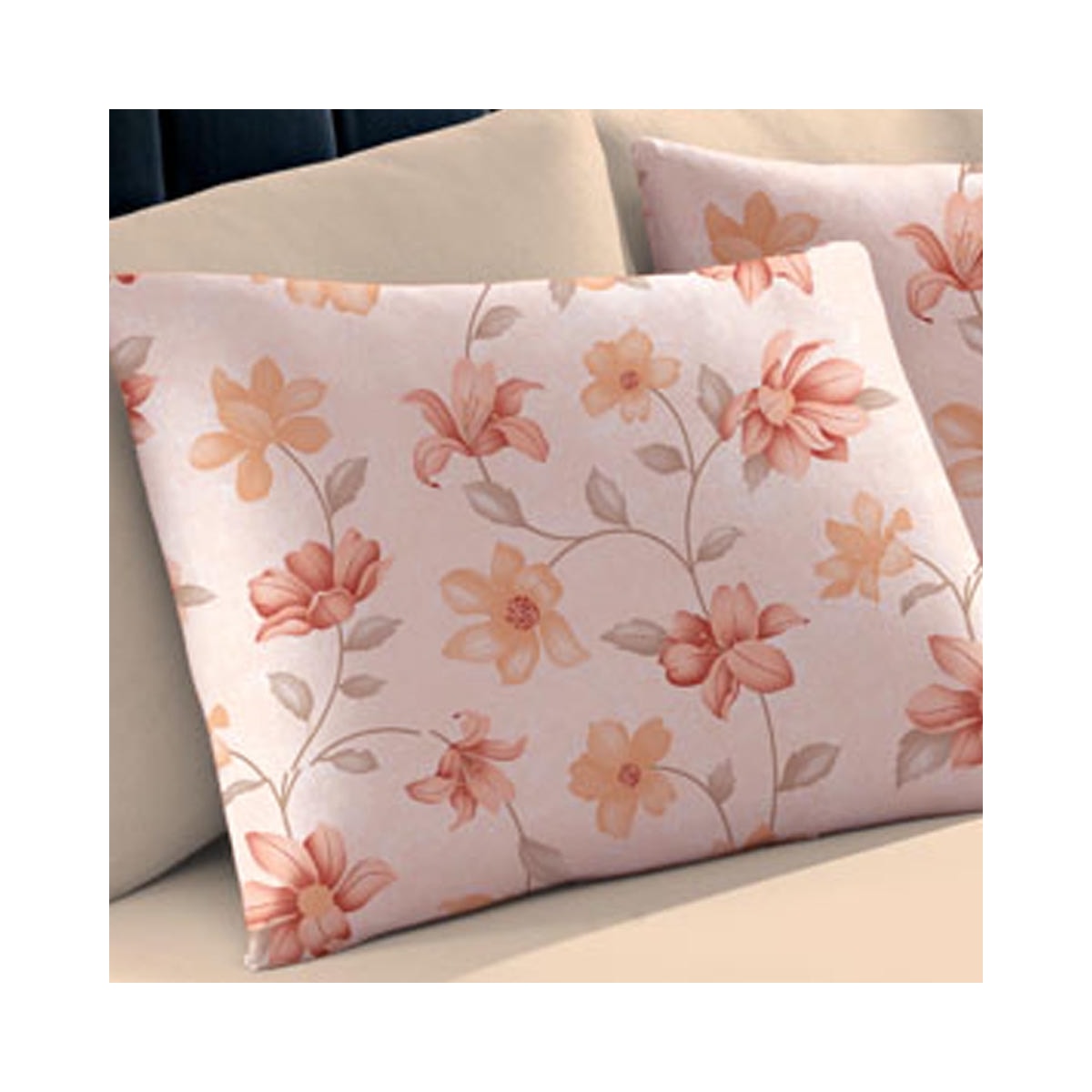 Fronha Bouton Basic Estampada Jania Coral Fronha Bouton Basic Estampada Jania Coral