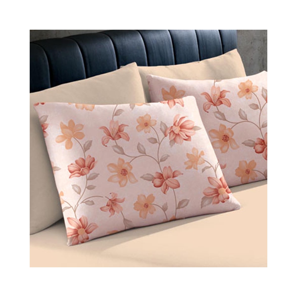 Fronha Bouton Basic Estampada Jania Coral Fronha Bouton Basic Estampada Jania Coral