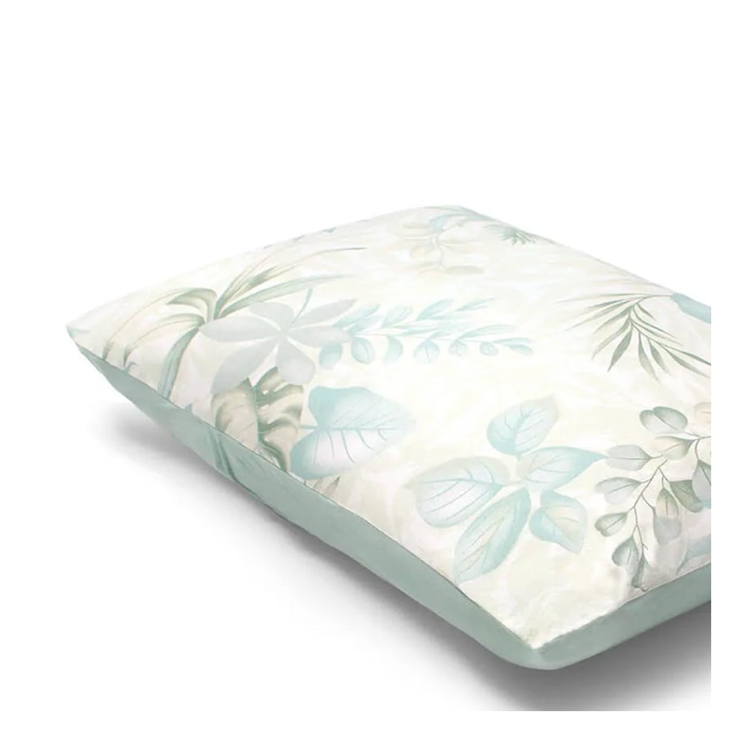 Fronha Bouton Basic Estampada Plantes Menta Fronha Bouton Basic Estampada Plantes Menta