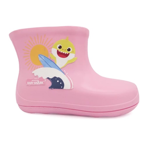 Galocha Grendene Baby Shark Splash Menina 22538 Rosa