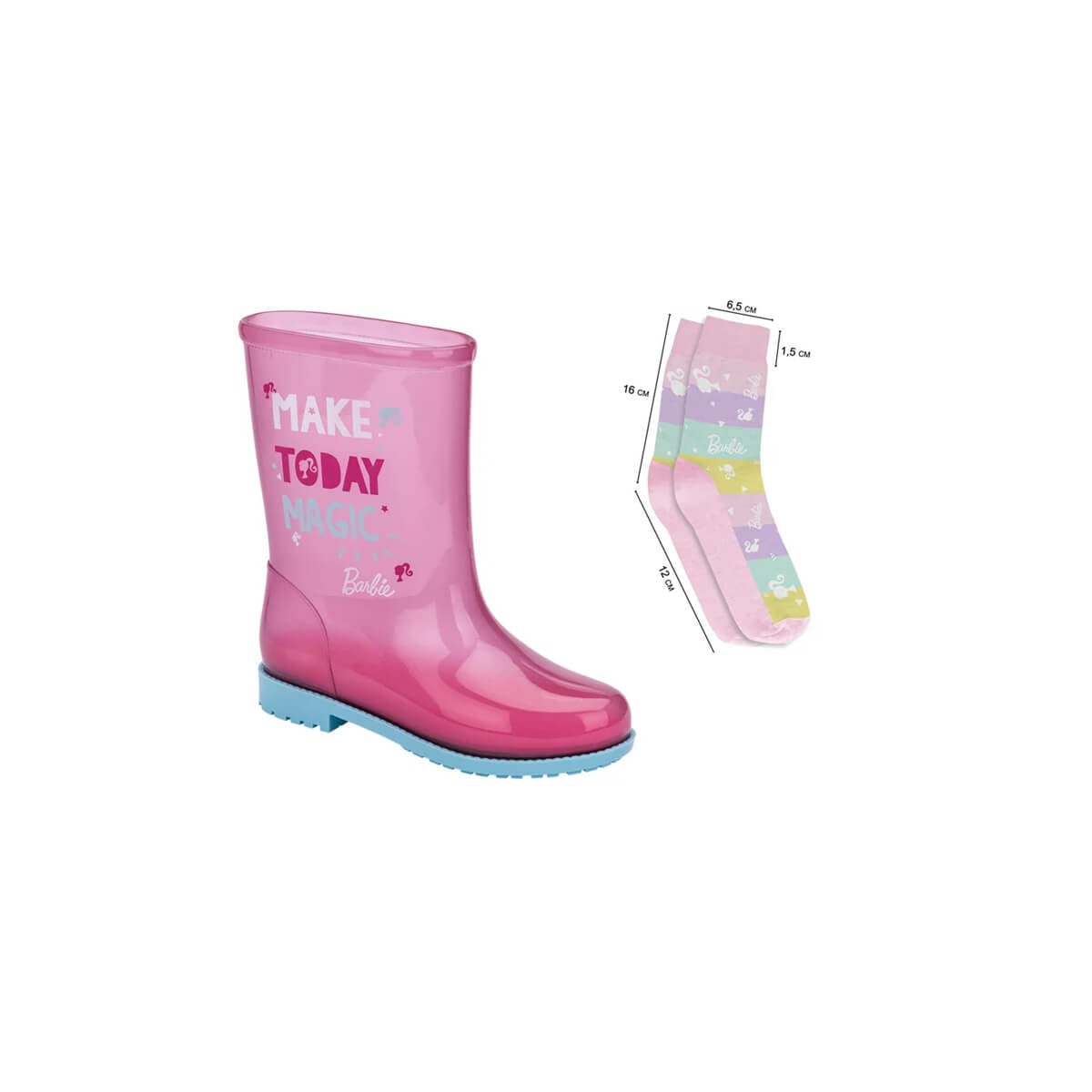 Galocha Grendene Barbie Fun Day Menina 22499 Azul/Rosa Galocha Grendene Barbie Fun Day Menina 22499 Azul/Rosa