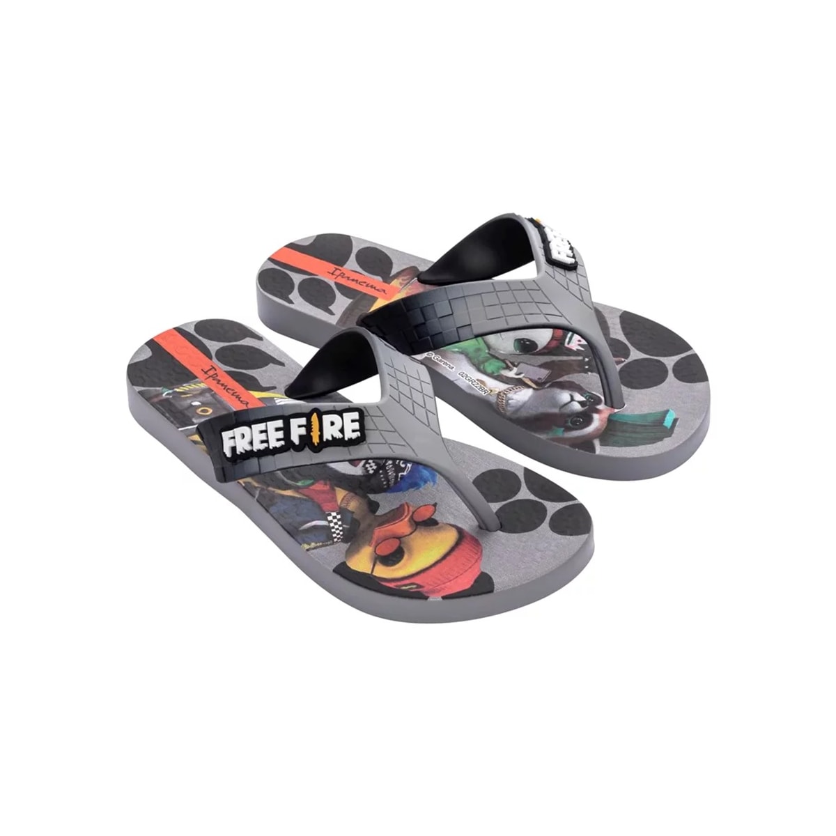 Grendene Free Fire Chinelo Ipanema 26966 Cinza/Preto Grendene Free Fire Chinelo Ipanema 26966 Cinza/Preto