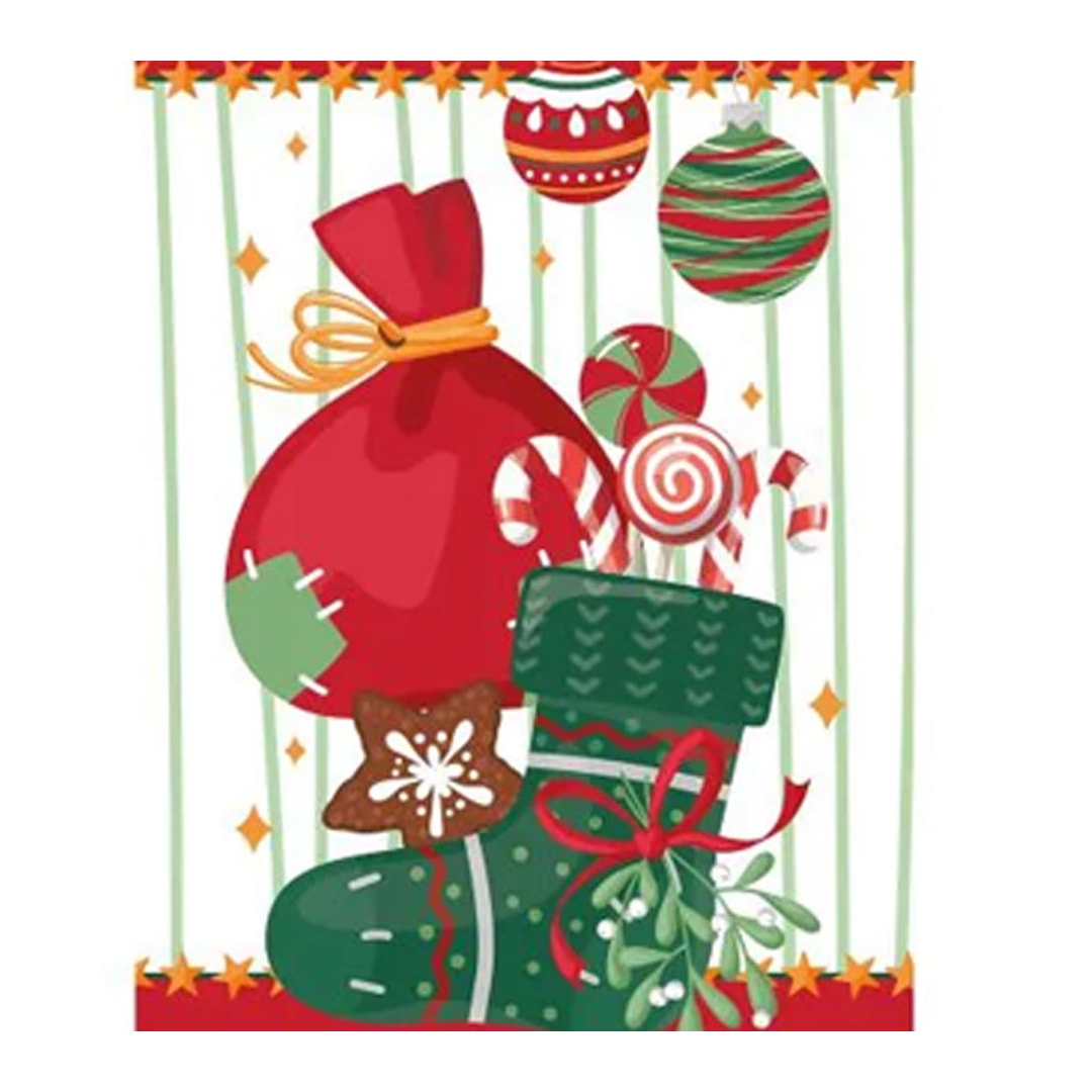 Guardanapo Lepper De Natal 7739 Branco/Bolas Natalinas Guardanapo Lepper De Natal 7739 Branco/Bolas Natalinas