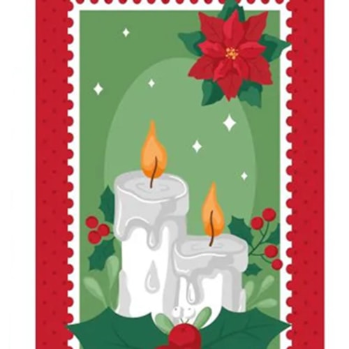 Detalhe - Guardanapo Lepper De Natal 7739 Natal/Velas