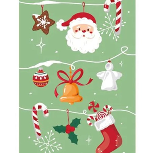 Detalhe - Guardanapo Lepper De Natal 7739 Papai Noel