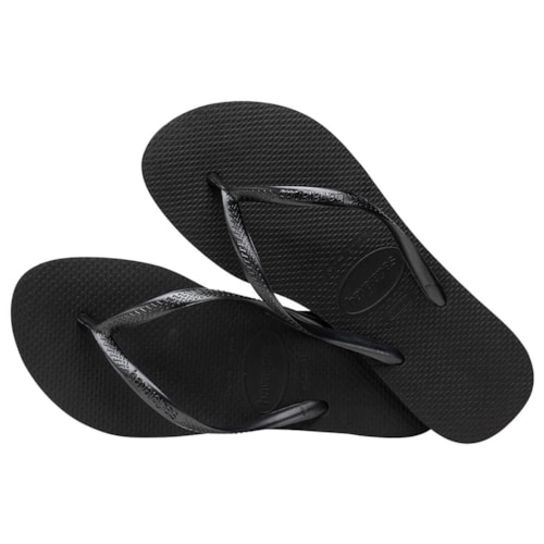 Detalhe - Havaianas Chinelo De Dedo Slim Preto