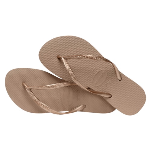 Detalhe - Havaianas Chinelo De Dedo Slim Rose Gold