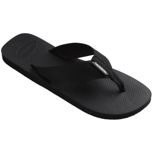 Detalhe - Havaianas Chinelo Masculino De Dedo Urban Basic Preto