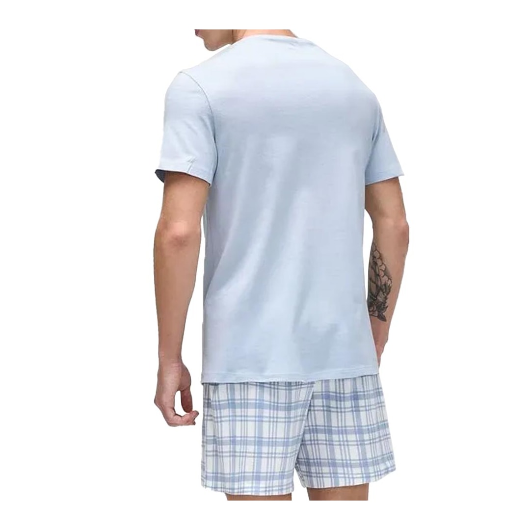 Hering Pijama De Verao Meia Manga 76Wx Azul Claro