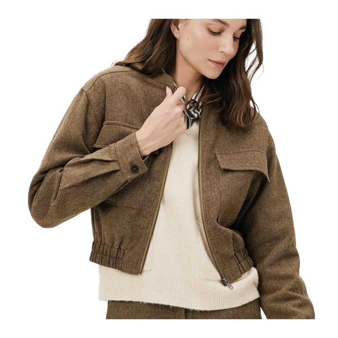 Jaqueta Hering Sarja Feminina K6cp Cafe/Castor Jaqueta Hering Sarja Feminina K6cp Cafe/Castor
