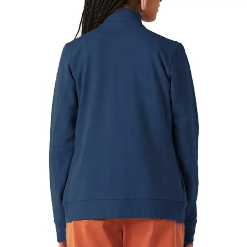 Detalhe - Jaqueta Malwee Moletom Feminina Tradicional 26298 Marinho