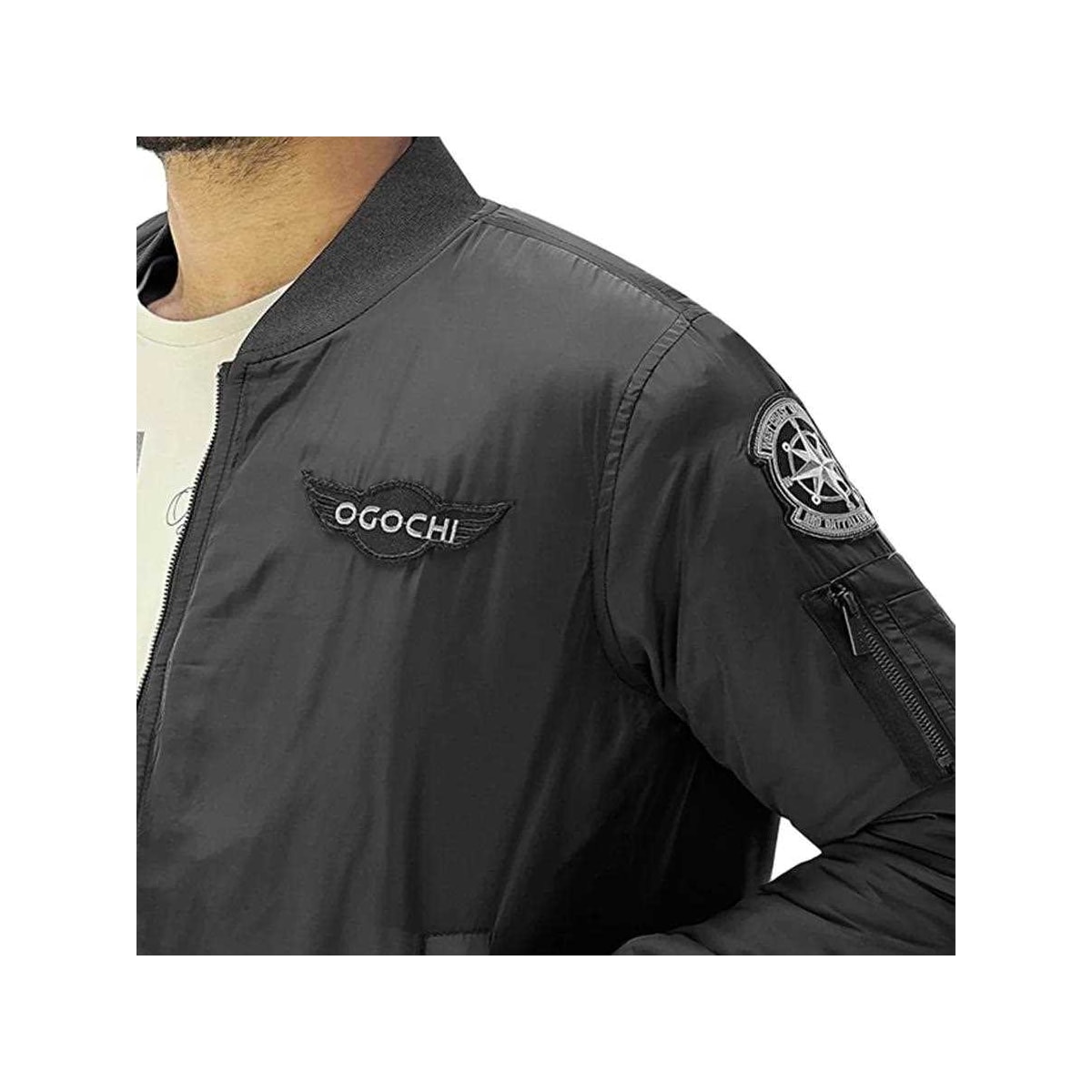 Jaqueta Ogochi Masculina Bomber 27493001 Preto
