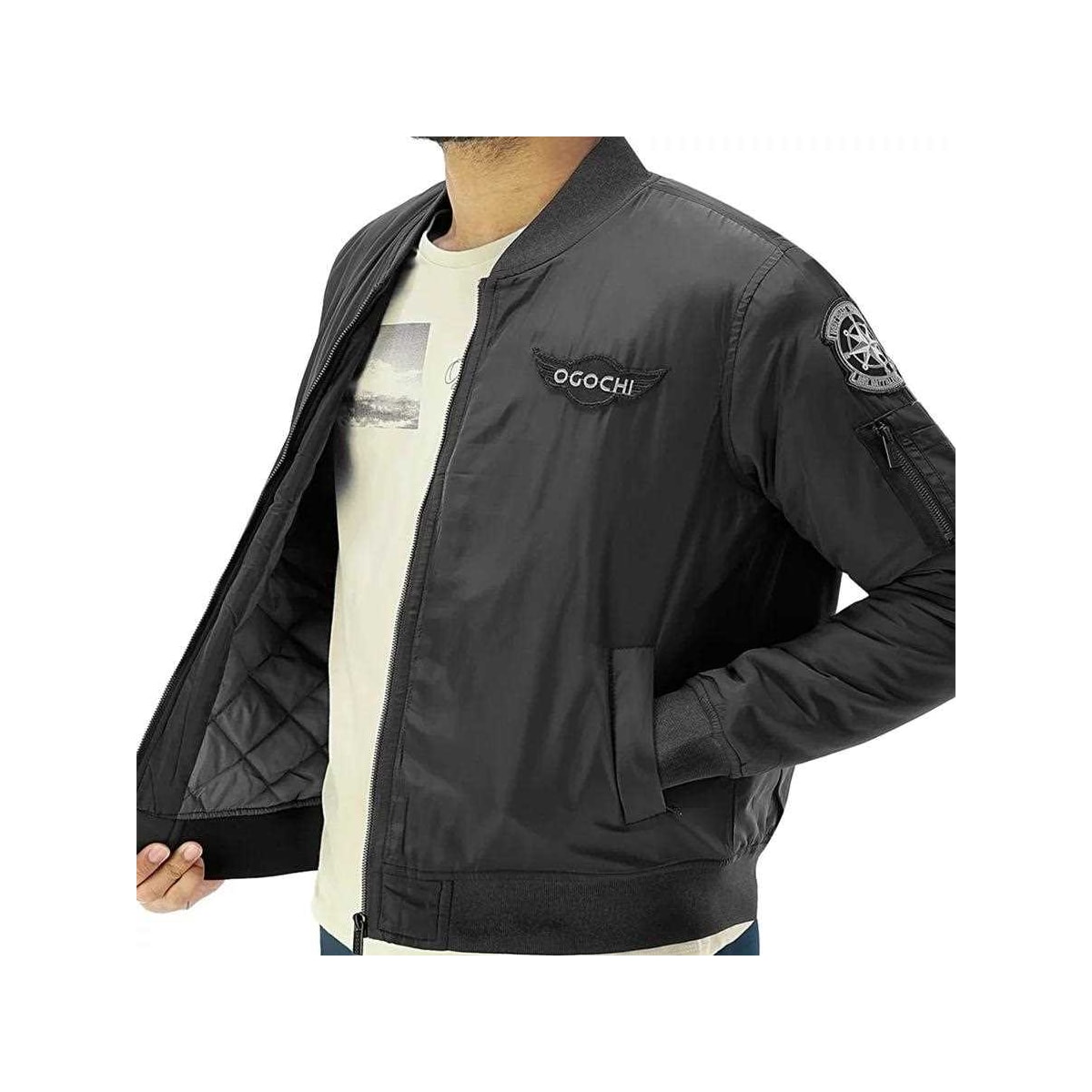 Jaqueta Ogochi Masculina Bomber 27493001 Preto Jaqueta Ogochi Masculina Bomber 27493001 Preto