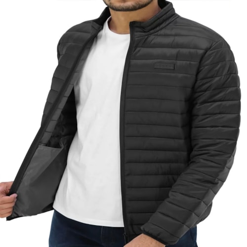 Jaqueta Ogochi Masculina Slim Puffer 27498002 Preto