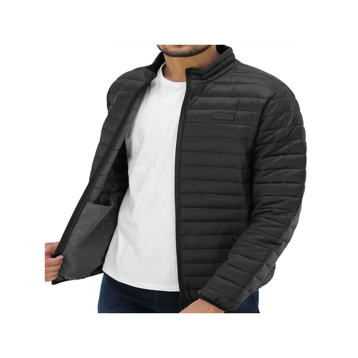 Jaqueta Ogochi Masculina Slim Puffer 27498002 Preto Jaqueta Ogochi Masculina Slim Puffer 27498002 Preto