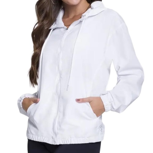 Jaqueta Selene Corta Vento Feminina 22025 Branco