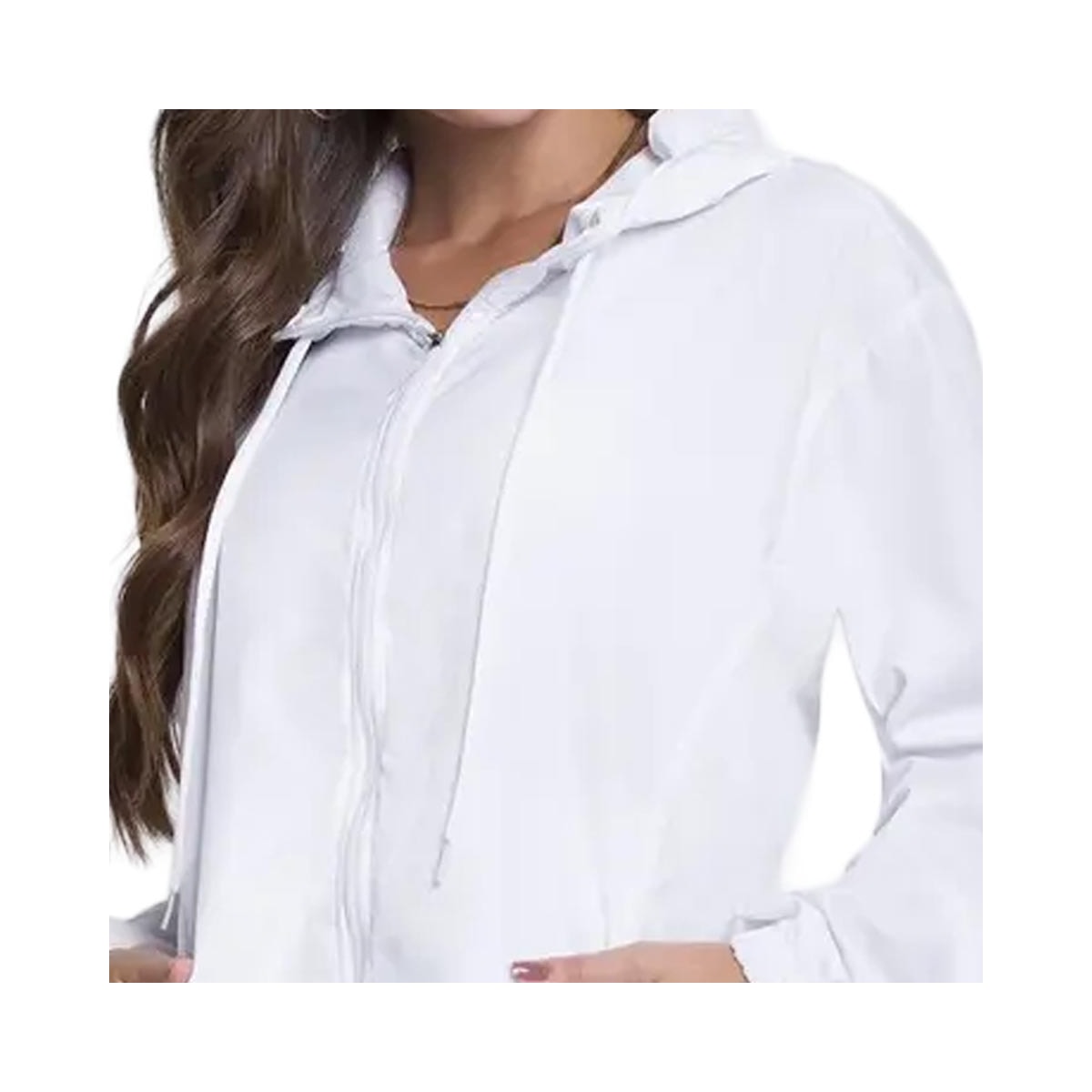 Jaqueta Selene Corta Vento Feminina 22025 Branco