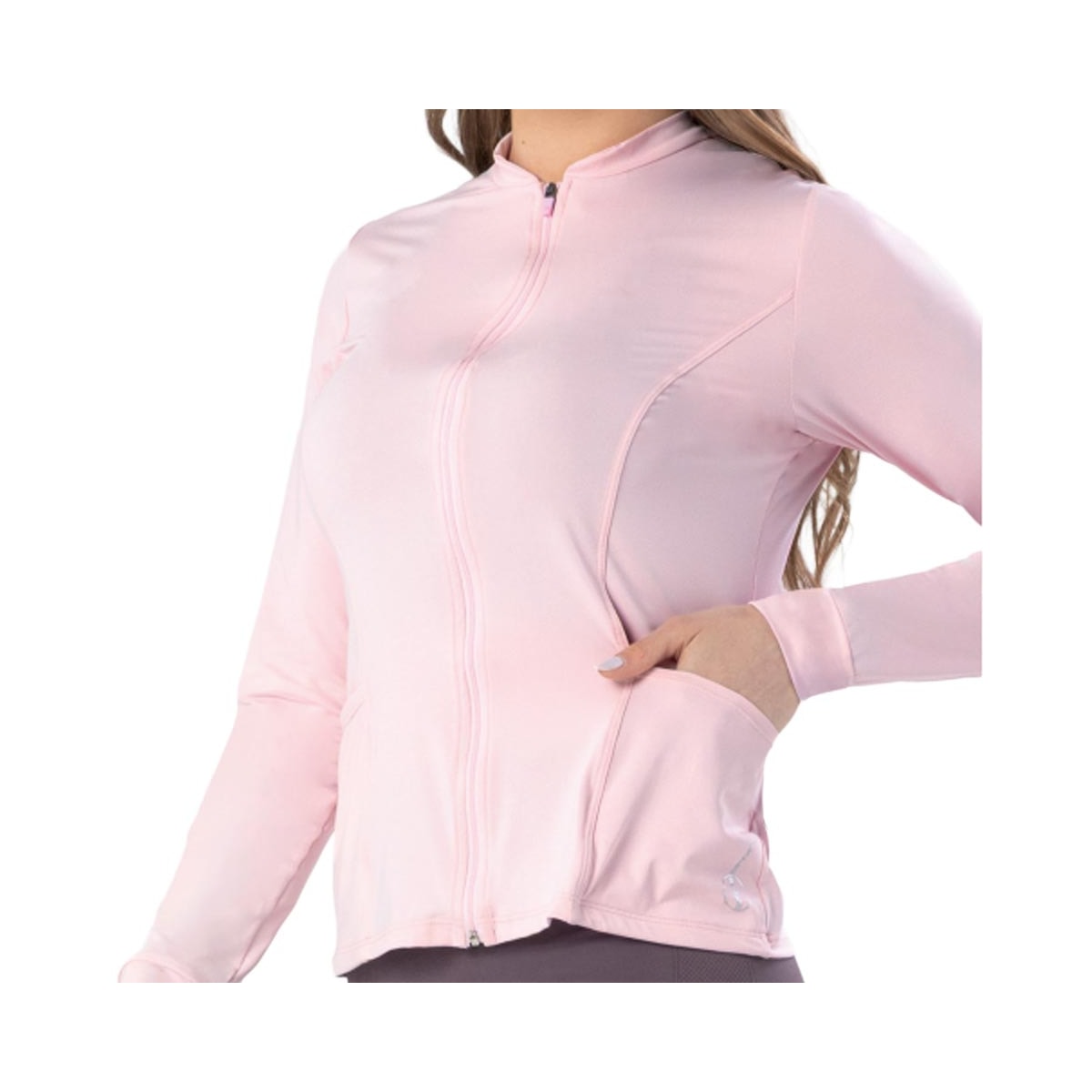 Jaqueta Selene Fitness Proteção Uv 50+ 22026 Rosa Claro Jaqueta Selene Fitness Proteção Uv 50+ 22026 Rosa Claro
