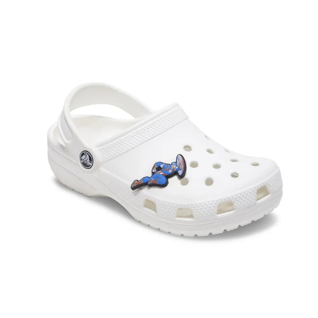 Jibbitz Crocs Avengers Captain America 10015185 Azul Jibbitz Crocs Avengers Captain America 10015185 Azul